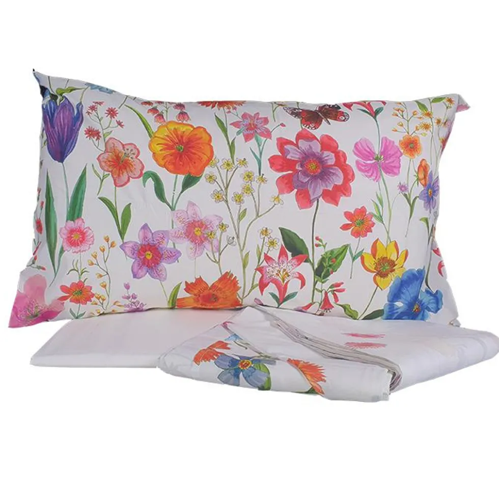 Tessitura Toscana Lenzuola Matrimoniali 250x290 Prato Fiorito Bloom
