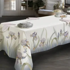 Tovaglia Randi rettangolare 150x270 Lily Floreale - Eleganza per la Tavola