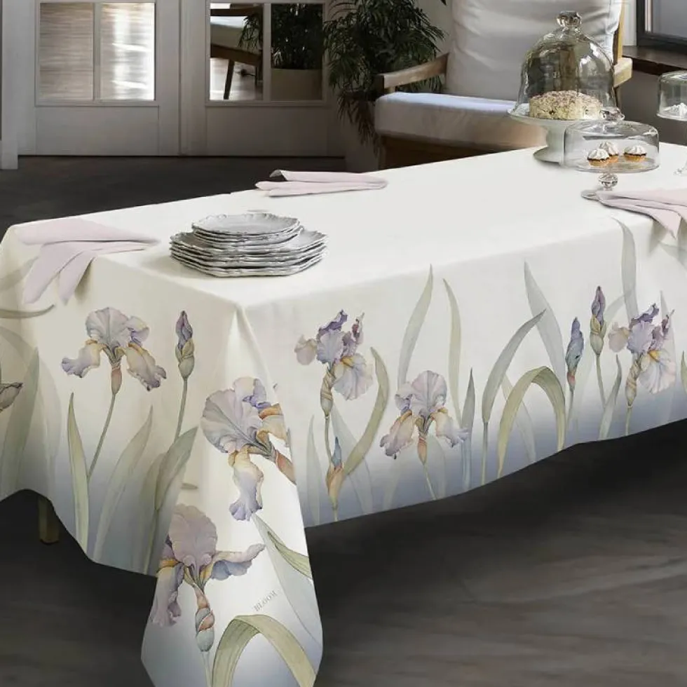Tovaglia Randi rettangolare 150x270 Lily Floreale - Eleganza per la Tavola