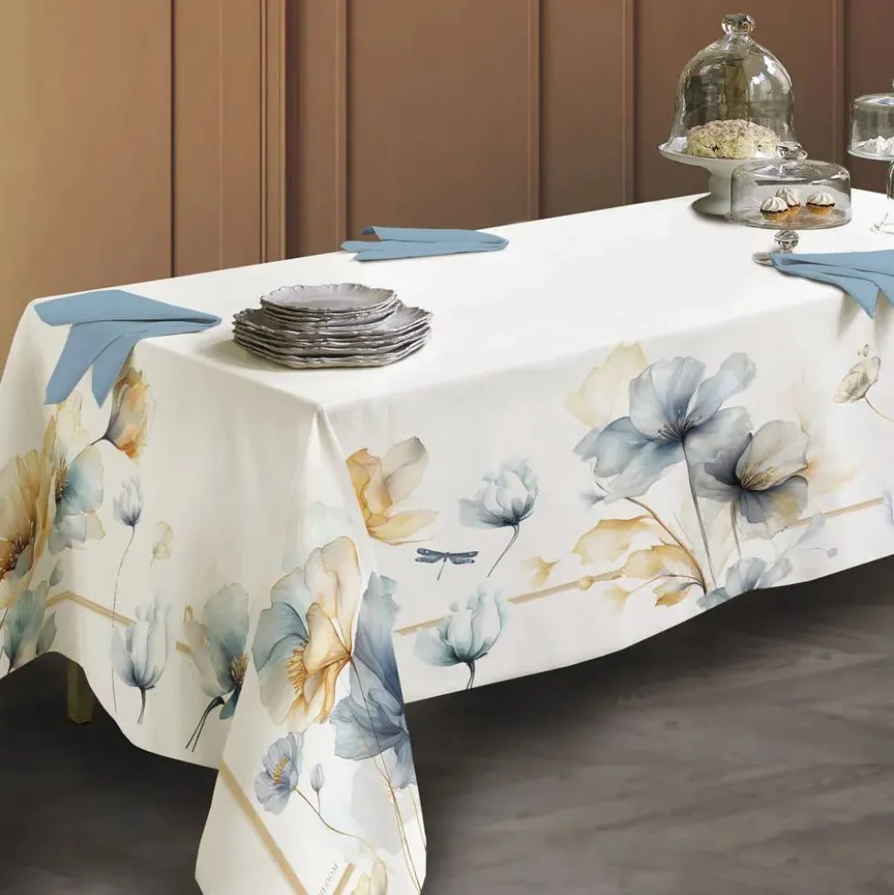 Tovaglia rettangolare in cotone RANDI BLOOM Saffo floreale