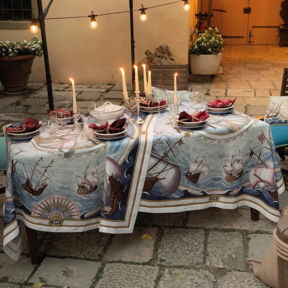 Tovaglia Tessitura Toscana Telerie puro lino BOUNTY caravelle