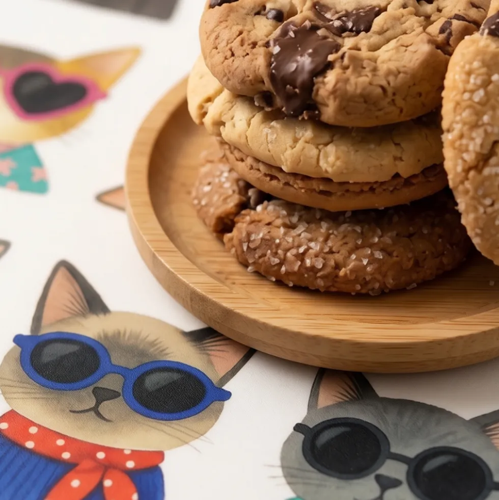 Tovaglietta colazione americana 30x45 Cat Sunglasses