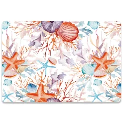Tovaglietta in Plastica Sempre Pulita 30x45 Conchiglie e Stelle marine