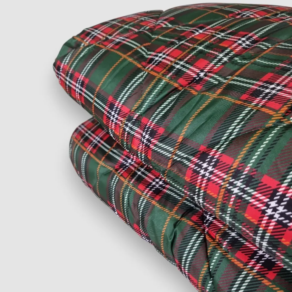 Trapunta anallergica fantasia scozzese TARTAN piumone invernale verde