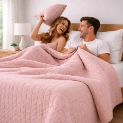 Trapuntino Singolo Soft Effect rosa 170x260 | Extra Morbido