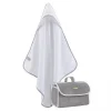 Triangolo neonato in spugna + Beauty Borbonese KIDS Splendido grigio